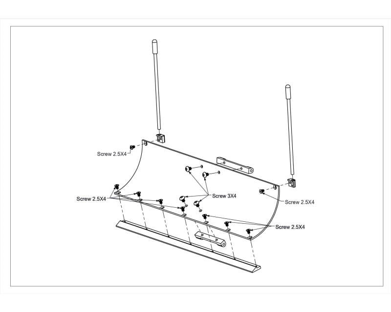 CNC Aluminum Snow Plow TRX 4