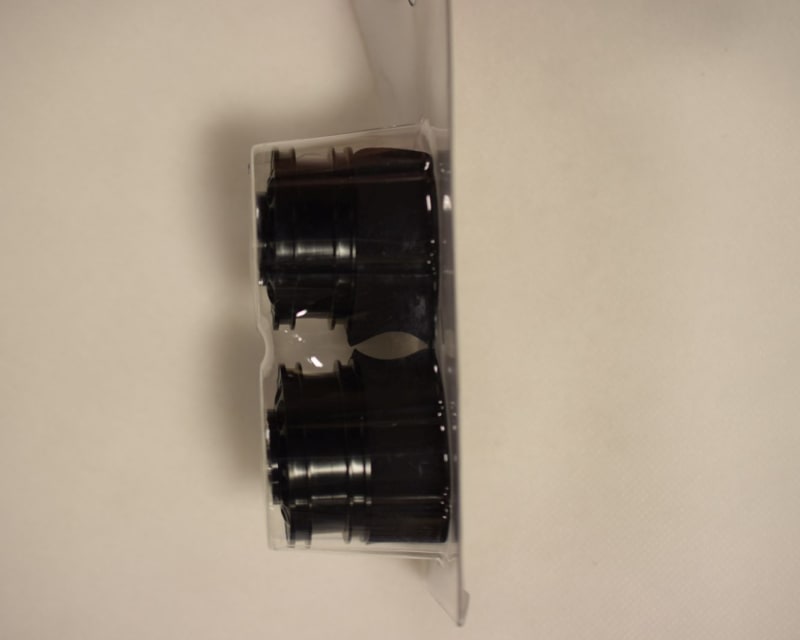 Black Aluminum 1/14 Tamiya Tractor Front Wheels