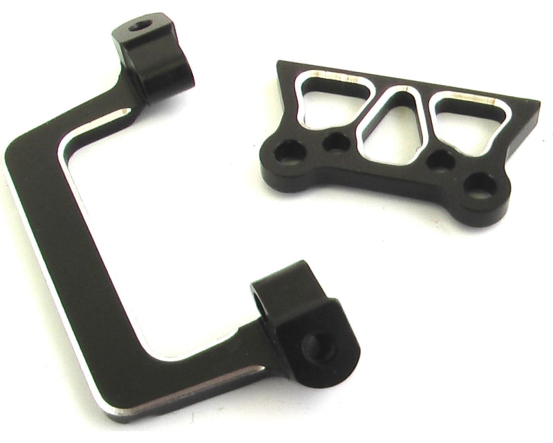 Black Aluminum Front Shock Mounts