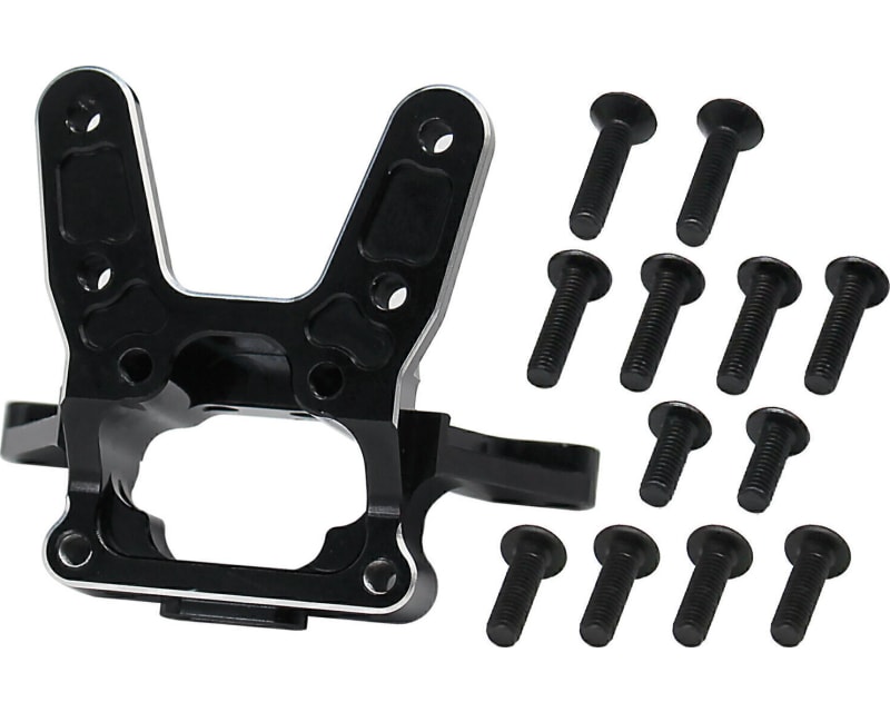 6061 Rear Bulkhead Black: 22S Sprint