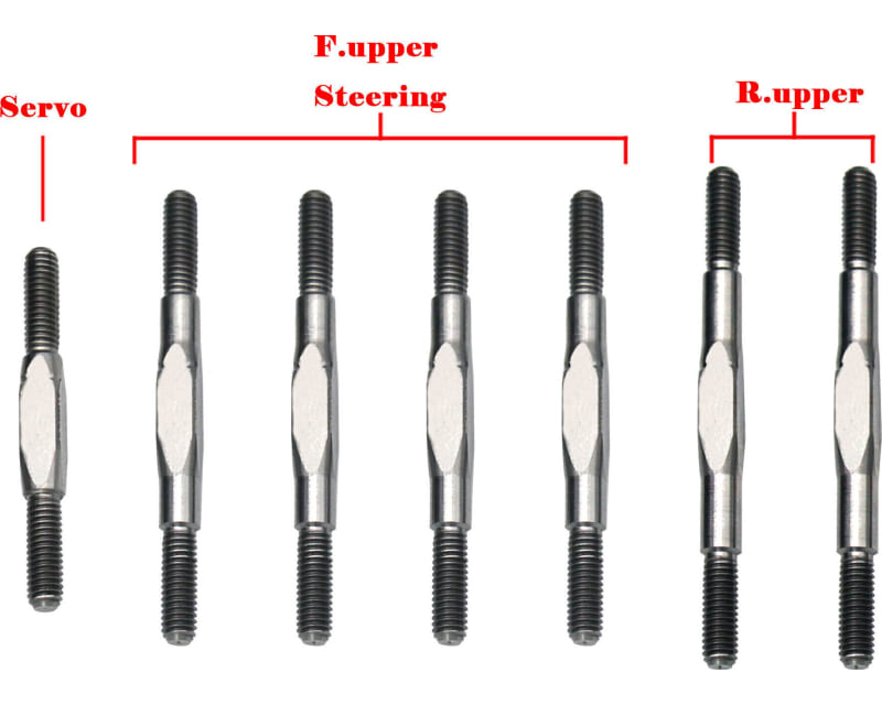 Titanium tie rod set 22S Sprint