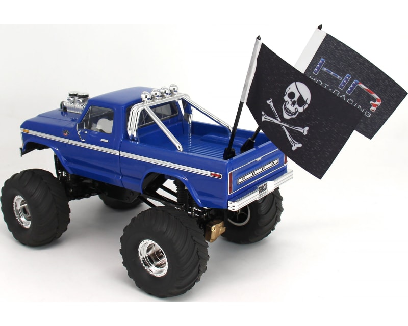 Jolly Roger Flag W/Alum. Mount Fits TRX4mt