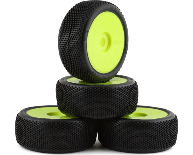 202 1/8 Buggy Non-Glued Tire Set (Yellow) (4) (Soft)