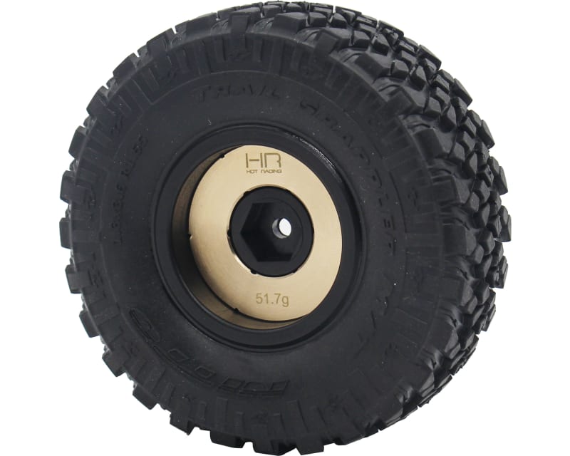 51.7g Brass Machete Wheel Weights UTB 1/18