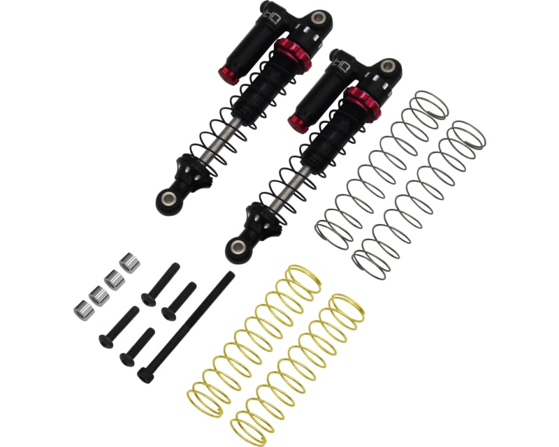 Black 80mm Adjustable Piggyback Shocks UTB18