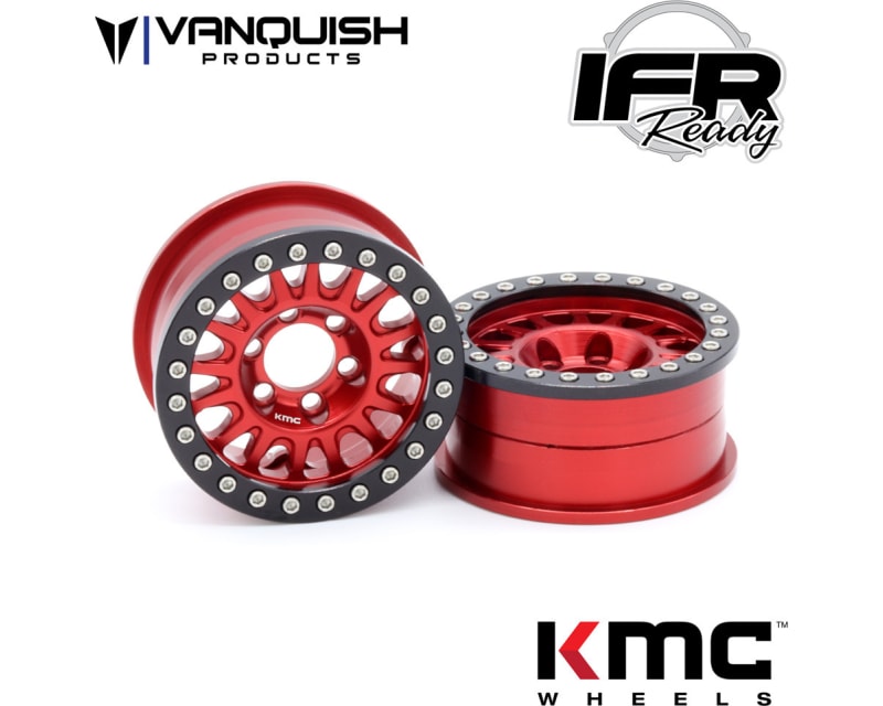 KMC 1.9 KM445 Impact Red Anodized