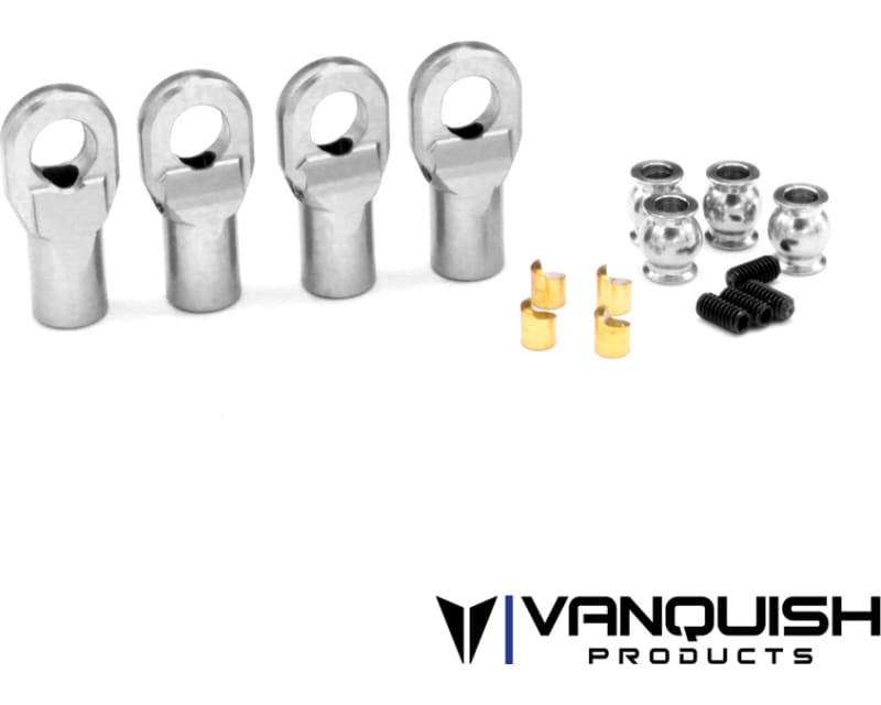 Machined Rod Ends Clear - Straight M4