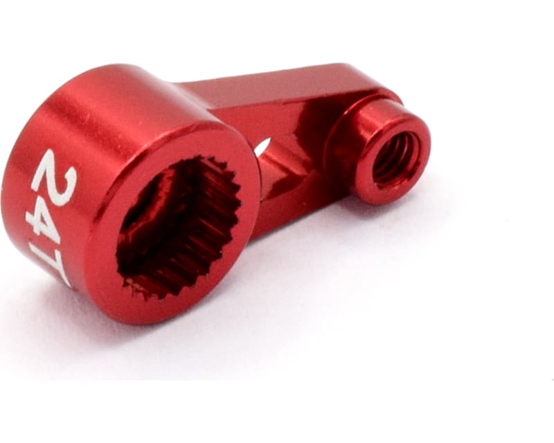 Aluminum Servo Horn 24t 1/16 TRA (Red)