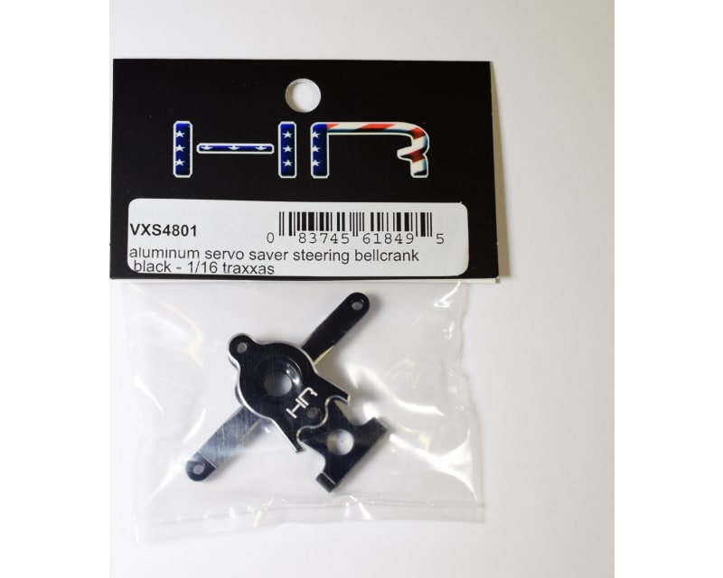 Aluminum Servo Saver Steering Bellcrank (Black) - 1/16 TRA