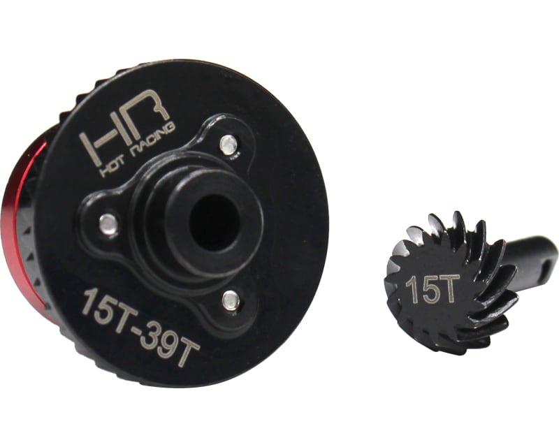 Steel Helical Spiral Gear Set w/ Aluminum Cover Plate - Tra 1/16