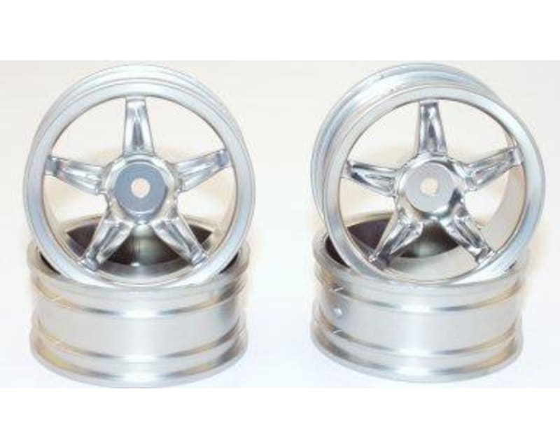 24mm 5 Spoke Silver Wheels 0mm