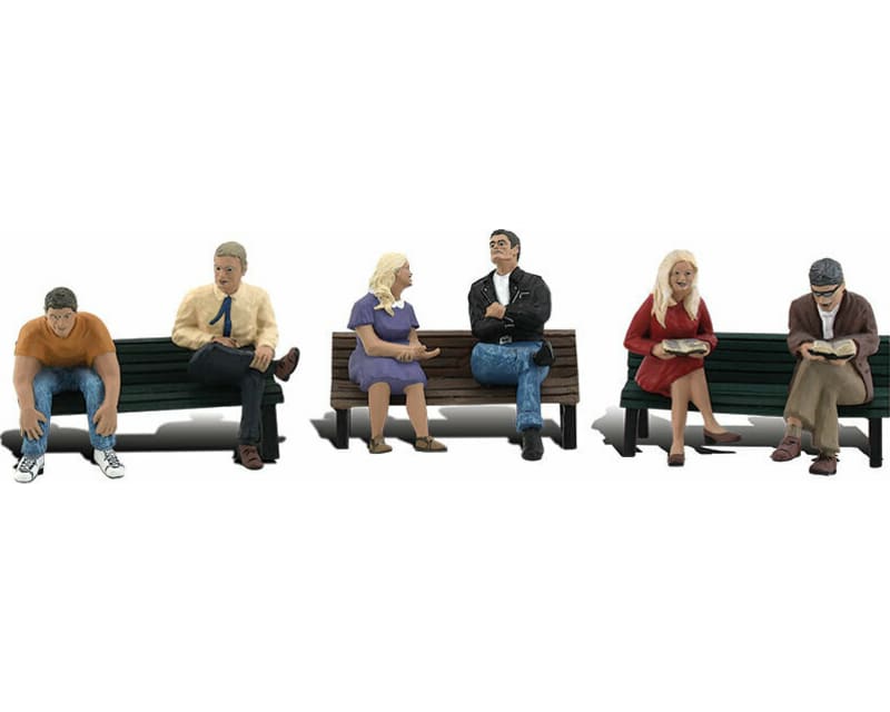 HO People on Benches