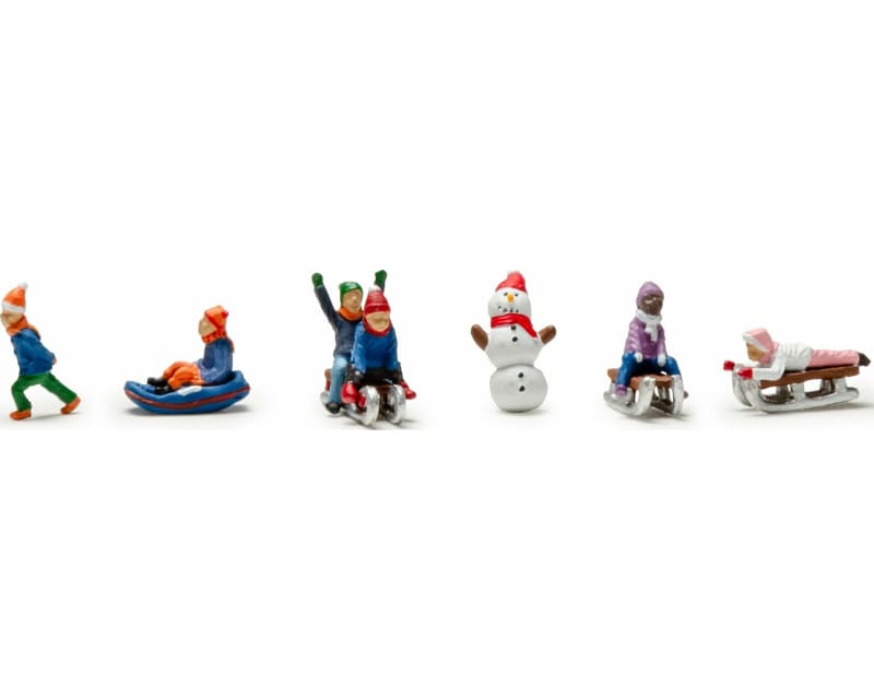 Tap to zoom HO Children Sledding