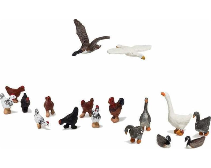 HO Geese and Chickens
