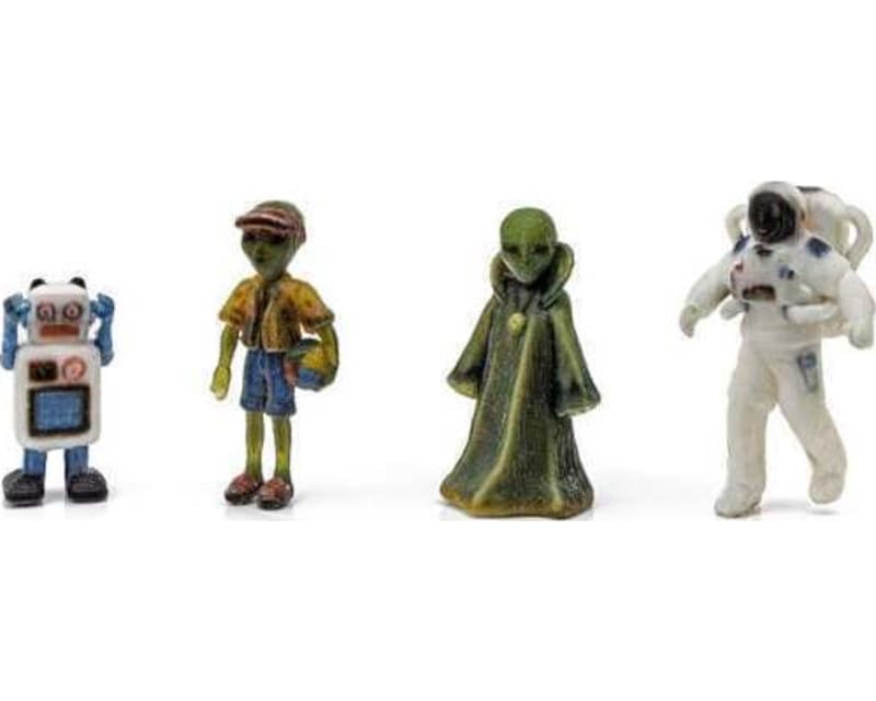 N Sci-Fi Figures 4 Pk