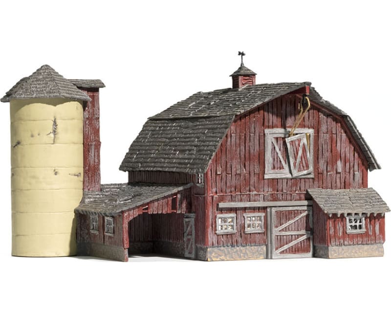 HO Built-Up Old Weathered Barn