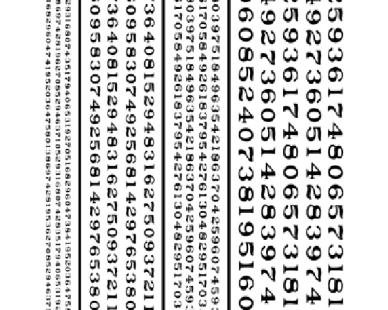 Railroad Roman Numbers Black