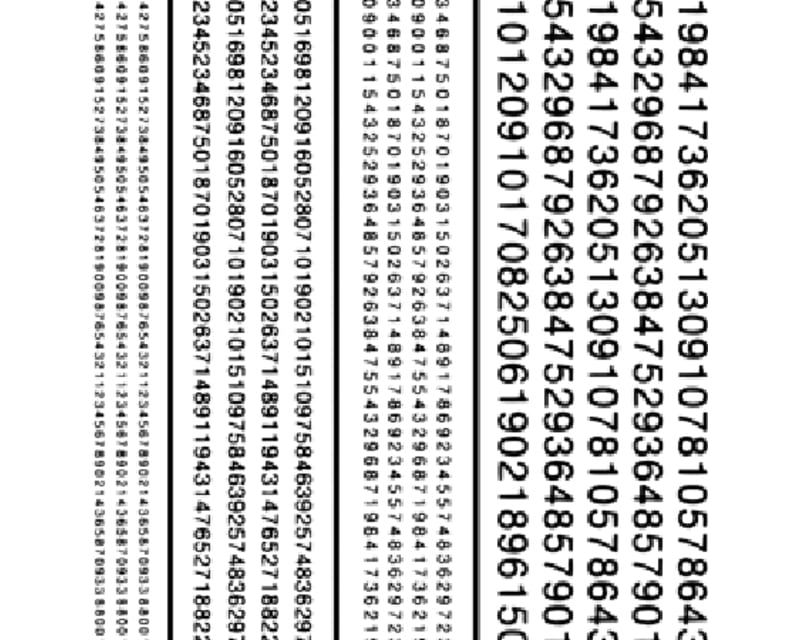 Railroad Gothic Numbers Black