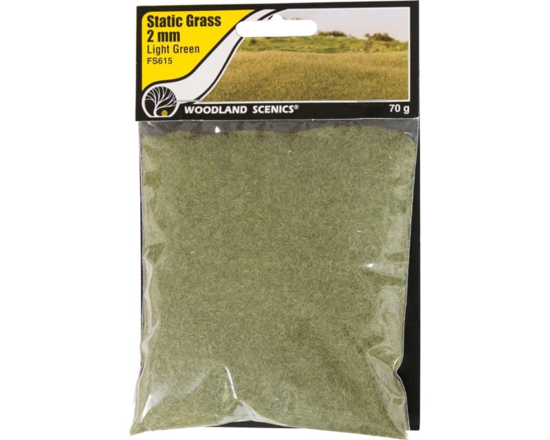 Static Grass Light Green 2mm (70g)