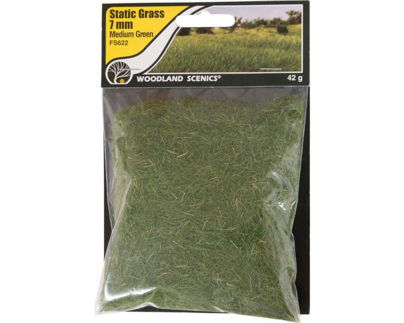 Static Grass Medium Green 7mm