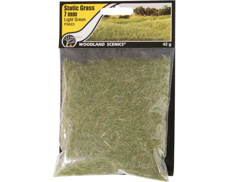 Static Grass Light Green 7mm