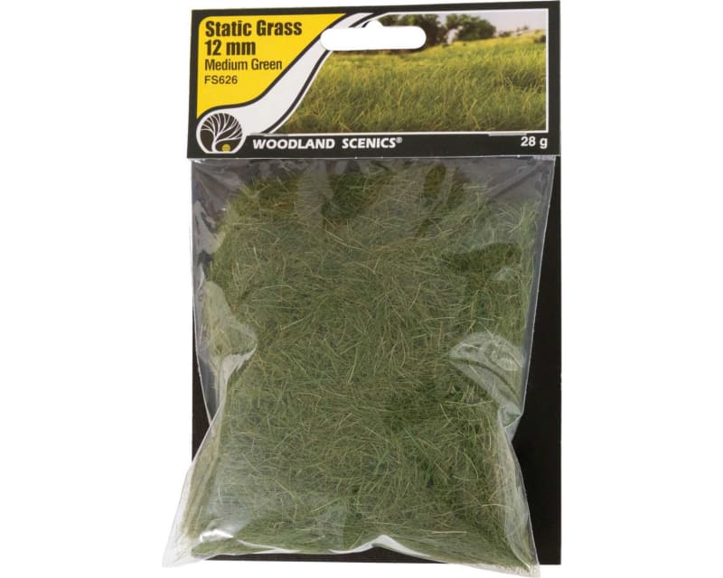 Tap to zoom Static Grass Medium Green 12mm