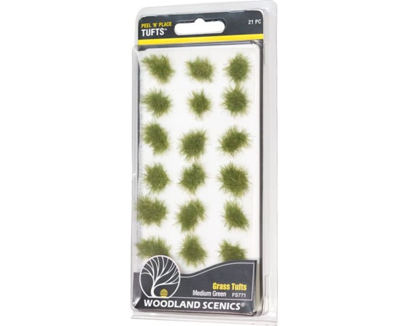Medium Green Grass Tufts