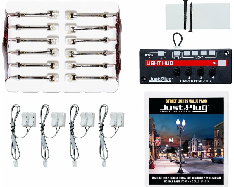 Tap to zoom Double Lamp Post Value Pack - N Scale