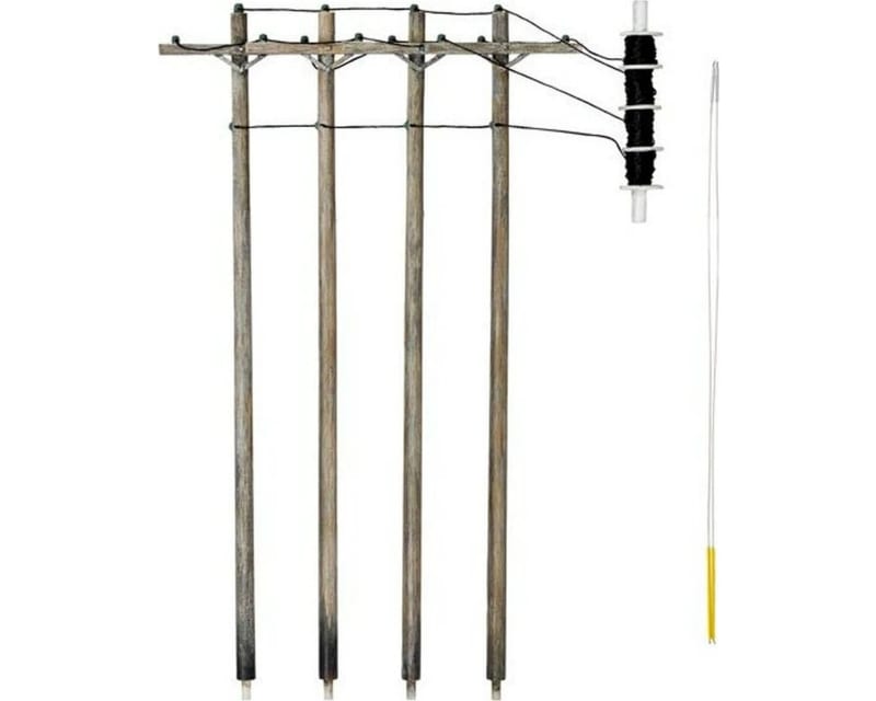 N Wired Poles Single Crossbar