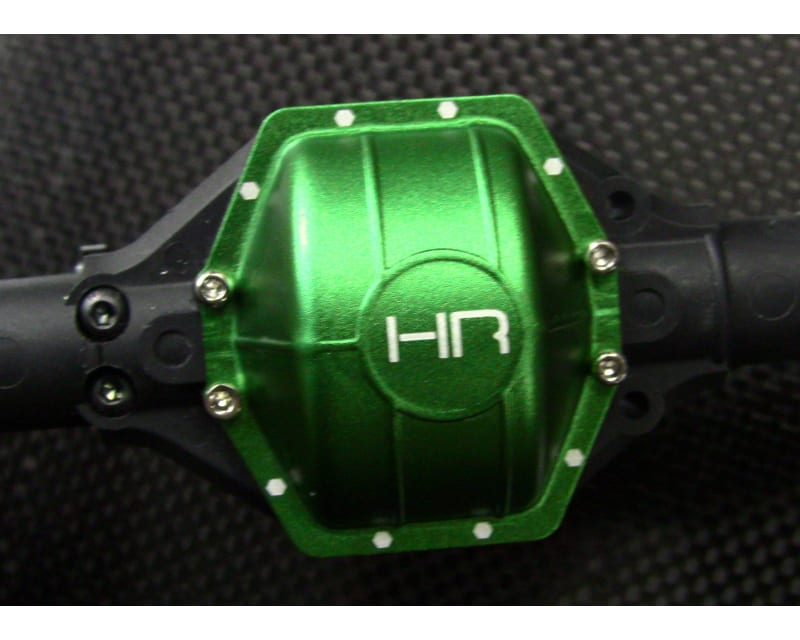 Aluminum Ar60 Axle Diff Covers (Green) - Axial Yeti Wraith Ax10
