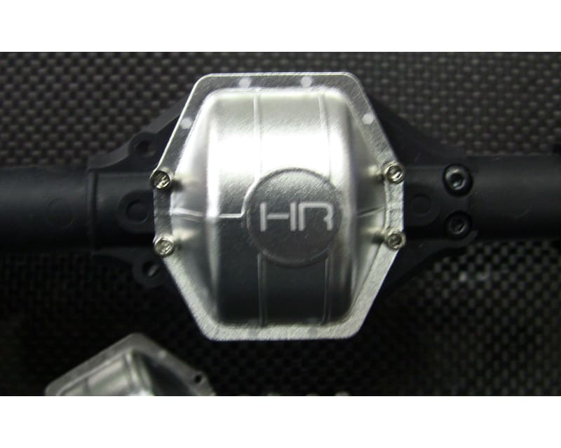 Aluminum Ar60 Axle Diff Covers (Silver) - Axial Yeti Wraith Ax10