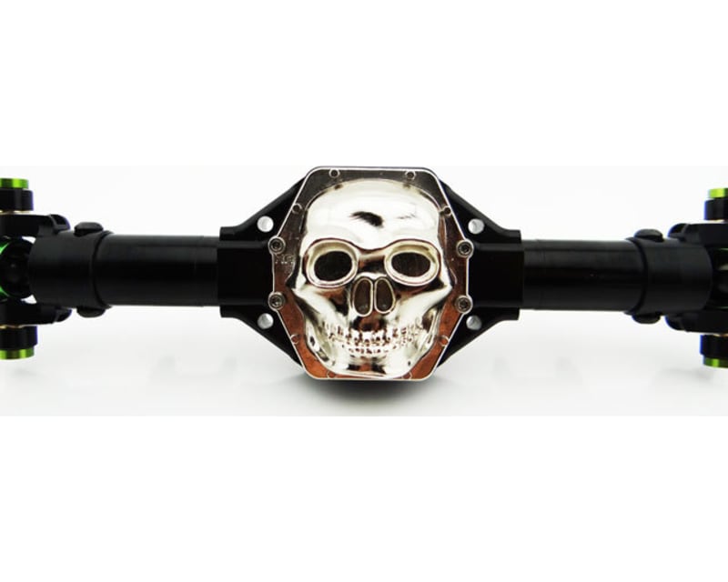 Metal Skull AR60 Diff Cover (Chrome) - Axial Yeti Wraith AX10