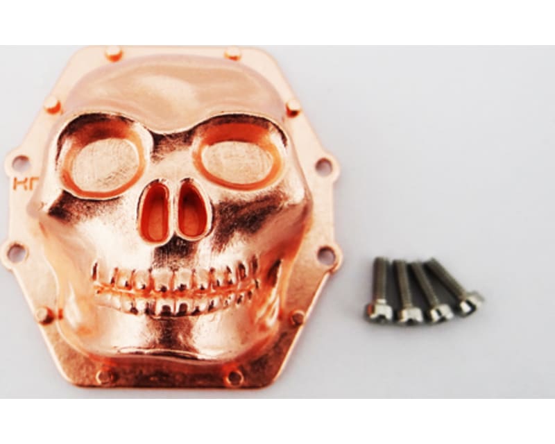 Metal Skull AR60 Diff Cover (Rose Gold) - Yeti Wraith AX10