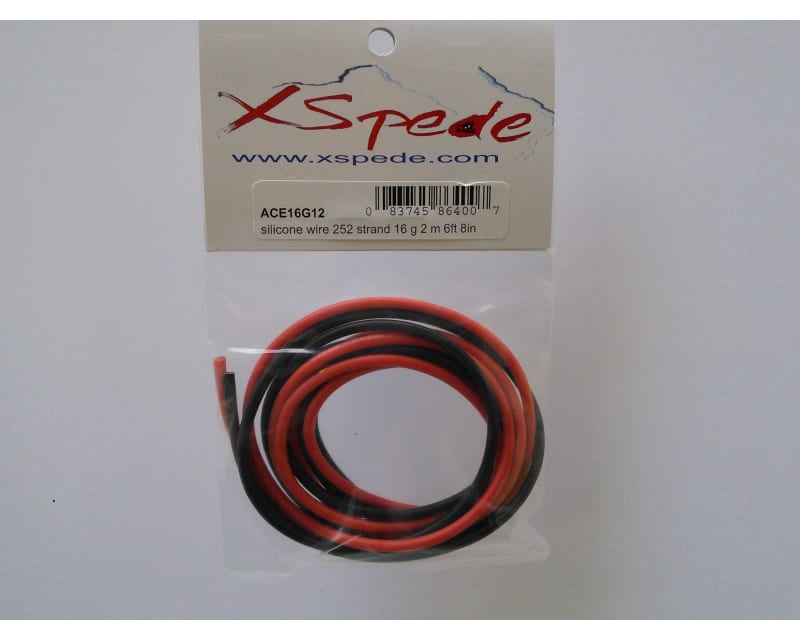 3mm OD Silicone Wire 252 Strand 16G 2 M (6ft 8in)