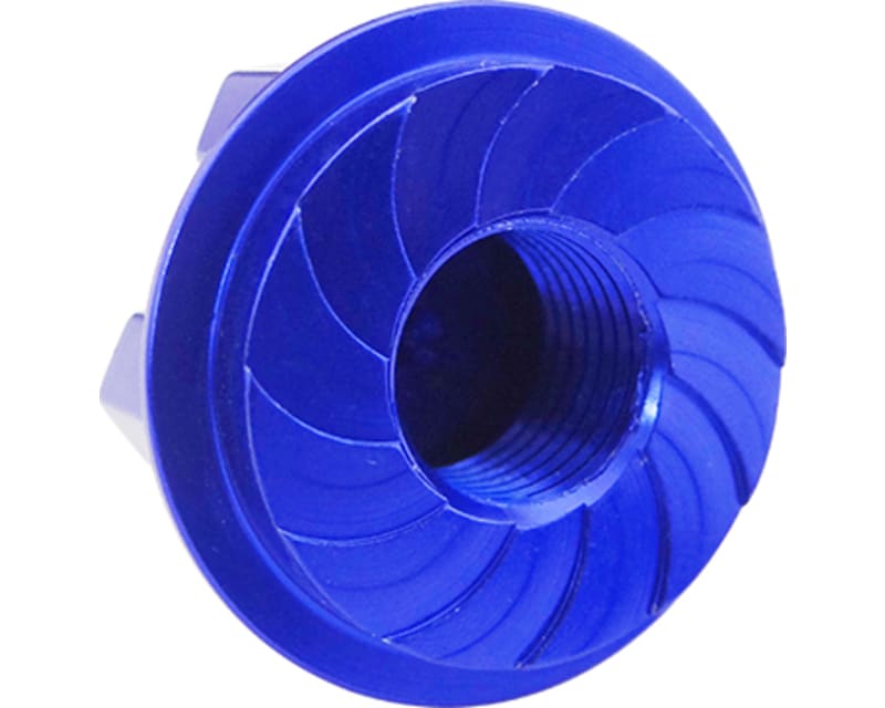 Aluminum Serrated 25mm Hex Wheel Nuts (4) TRA