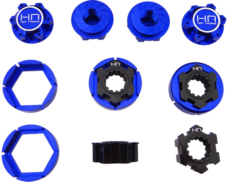 Aluminum 24mm Hex Hub Wheels Lock Set 6s