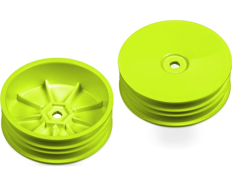 2WD Front Slip Wheel Aerodisk w Narrow Offset - yellow (2)