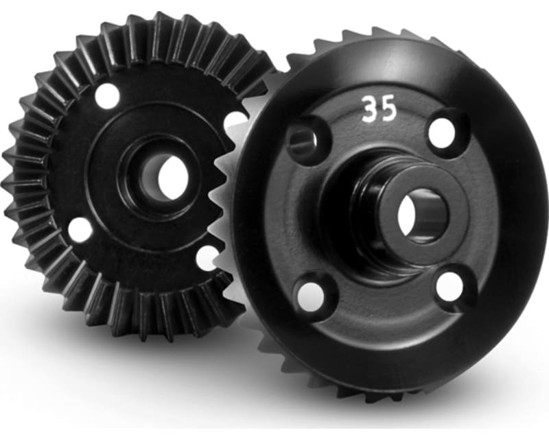 aluminum diff. bevel gear 35t - 7075 T6 hard coated