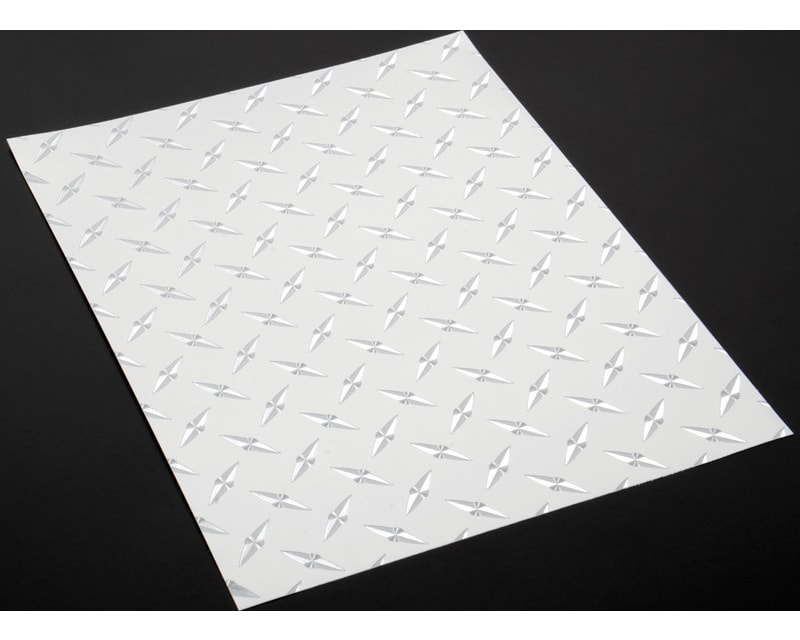 Chrome Diamond Plate Decal 8 X 11