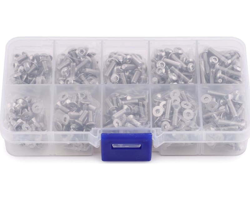 Tap to zoom 3mm Stainless Steel Screw Set (400) (Flat Head/Button Head)