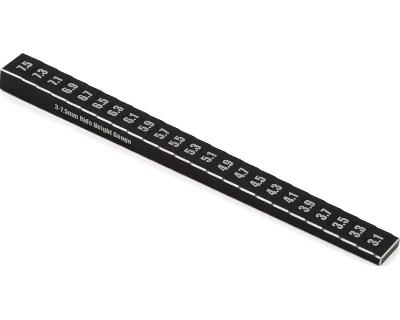 Touring Car Aluminum Ride Height Gauge (Black) (3-7.5mm)