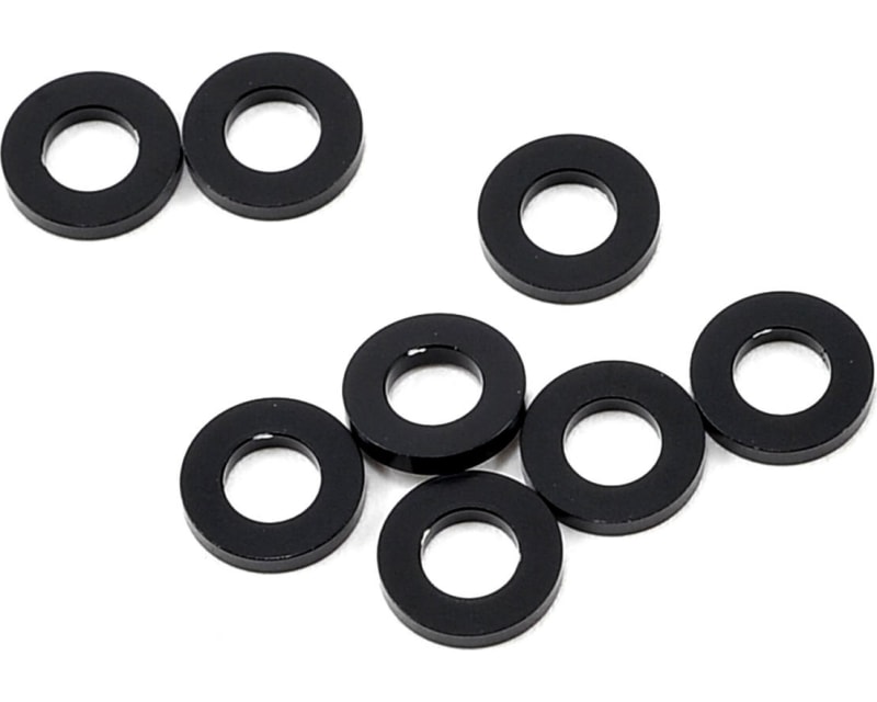 3x6x1.0mm Aluminum Shim (Black) (8)