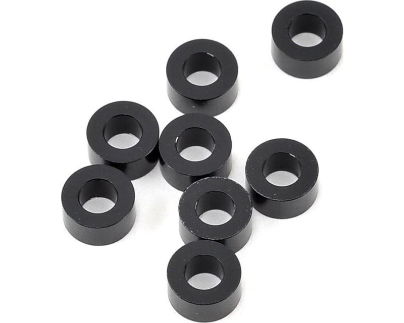 Yokomo 3x6x3.0mm Aluminum Shim (Black) (8)