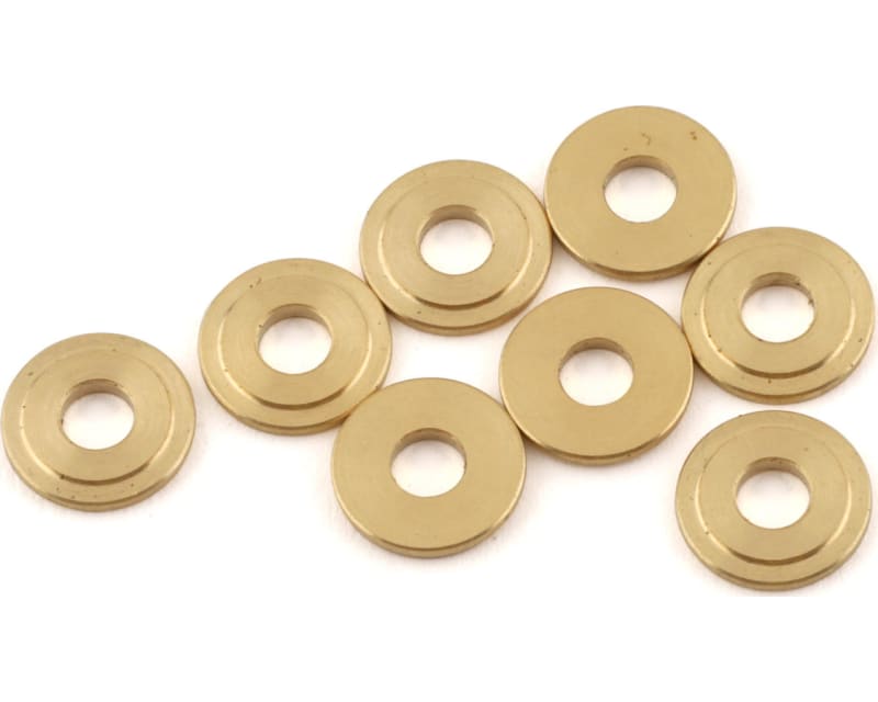 3x8x1mm CNC-Machined Brass Spacers (8)