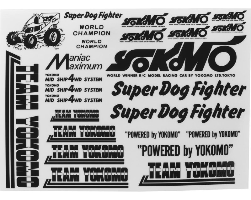 Super Dog Fighter Decal Set (Black) photo