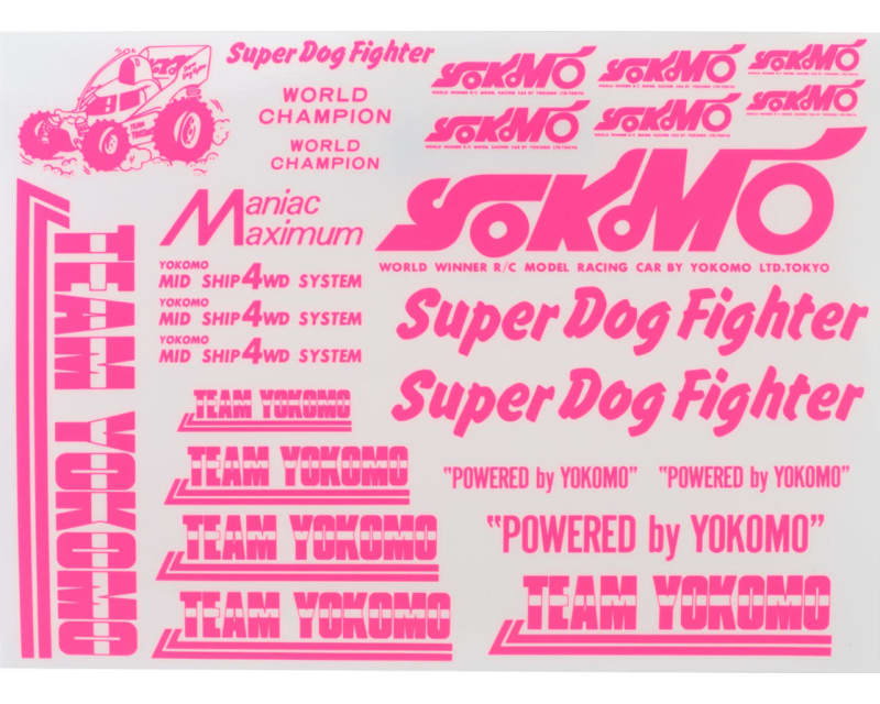 Super Dog Fighter Decal Set (Pink) photo