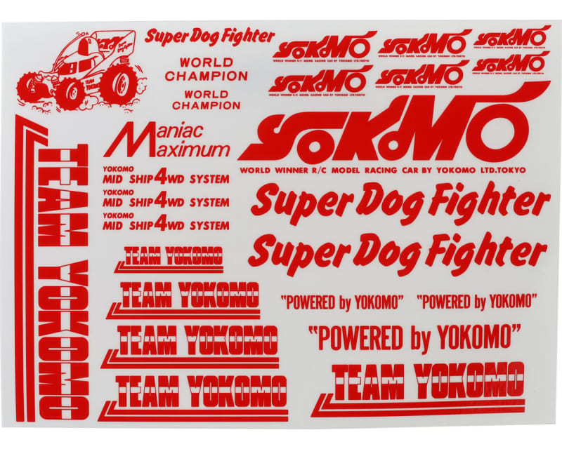 Super Dog Fighter Decal Set (Red)