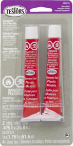 Testors Plastic Cement Value Pack of 2 - 7/8 oz Tubes 