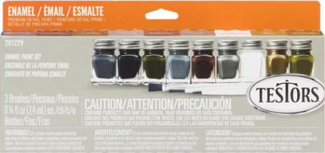 Testors TES281229 - 9 Pc Military - Gray
