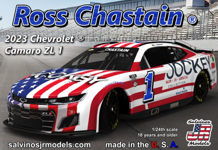 Salvinos JR Models SJMTHC2023RCJ - Trackhouse Racing 2023 Ross Chastain Camaro Jockey